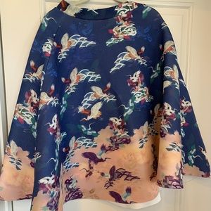 ASOS Fit & Flare Midi Skirt in Skuba